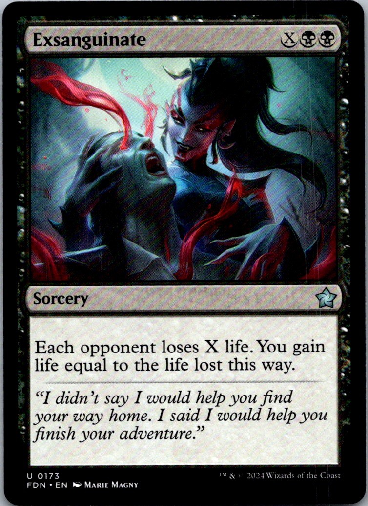 Exsanguinate U CMM #156 NM MTG Magic