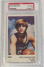 Pete Maravich 1972 Icee Bear PSA 10 Gem Mint RARE POP 11 Q0842