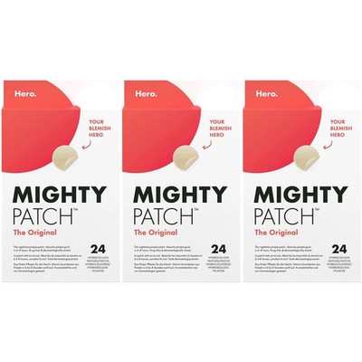 Hero Mighty Patch Original Akne Pflaster 24ct x3er Pack Pickel Spot Aufkleber