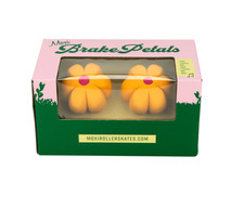 Riedell Moxi Brake Petals Toe Stops -Flowers Yellow Daisy Pair 