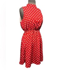 Y2K Diane Von Furstenburg mini abito a pois retrò principessa Diana taglia S