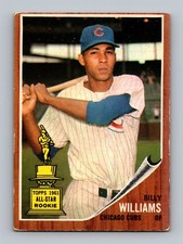 1962 Topps #288 Billy Williams All-Star Rookie GD-VG Vintage HOF Baseball Card. rookie card picture