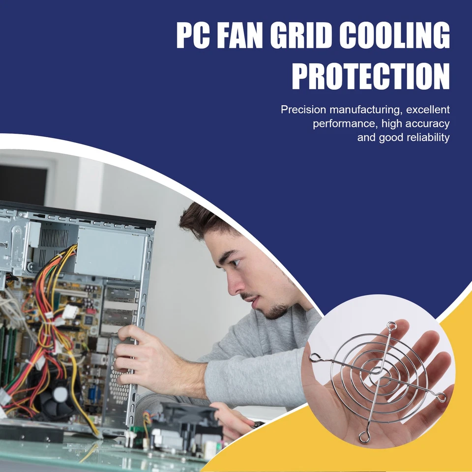 2 Wire Finger Guard Grid 80 mm PC Fan Cooler C4R43020 - Image 3 of 4
