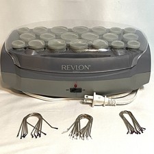 Revlon RV261 Ionic Hairsetter 20 Hot Hair Curlers Rollers 20 Clips Tested Works