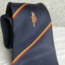 Vintage Dave Mackay Beefeater Yeoman Warder Made England UK Blue Neck Tie  54in