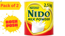 Nestle Nido Milk Powder 2x2.5kg,Instant Full Cream Milk Powder-Pack of 2