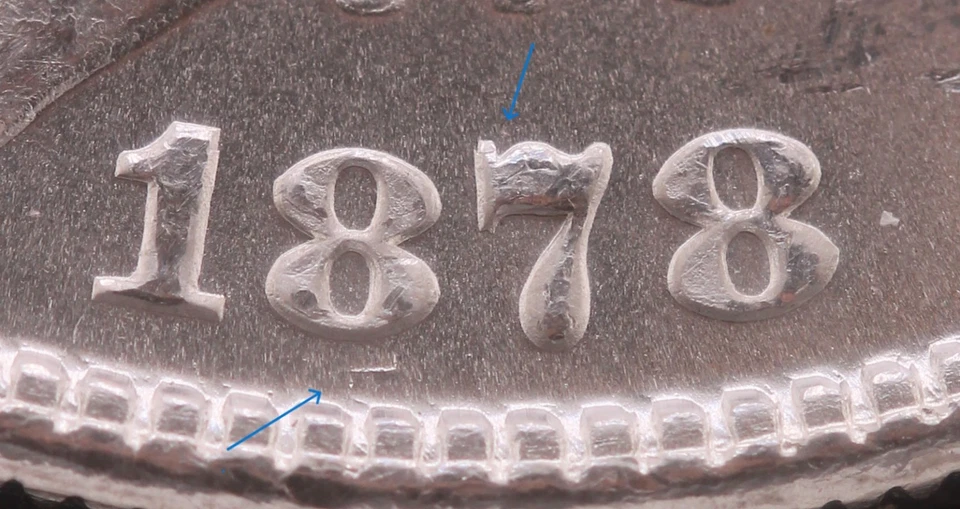 1878 7TF B1 Reverse $1 NGC MS 64 VAM- 84A "Dash 8 With E" CAC - Image 3 of 4