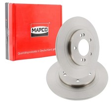 2x MAPCO BREMSSCHEIBEN 284mm VOLL HINTEN passend für HYUNDAI I30 KIA CEE'D PRO |