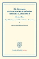 Die StöRungen Im Deutschen Wirtschaftsleben WäHrend Der Jahre 1900 Ff. / Buch XX