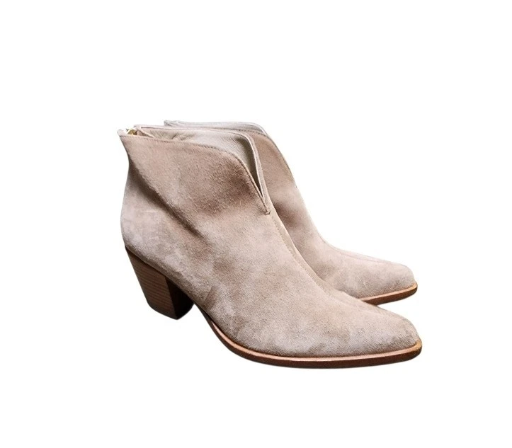 Botín Vince Light Paja Gamuza Cuero Habana Talla 7 Foto 2 de 4