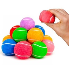 BundleBee Petite Paws Squeaky Tennis Balls for Dogs 2.5 Inch - 12 Pack Dog To...