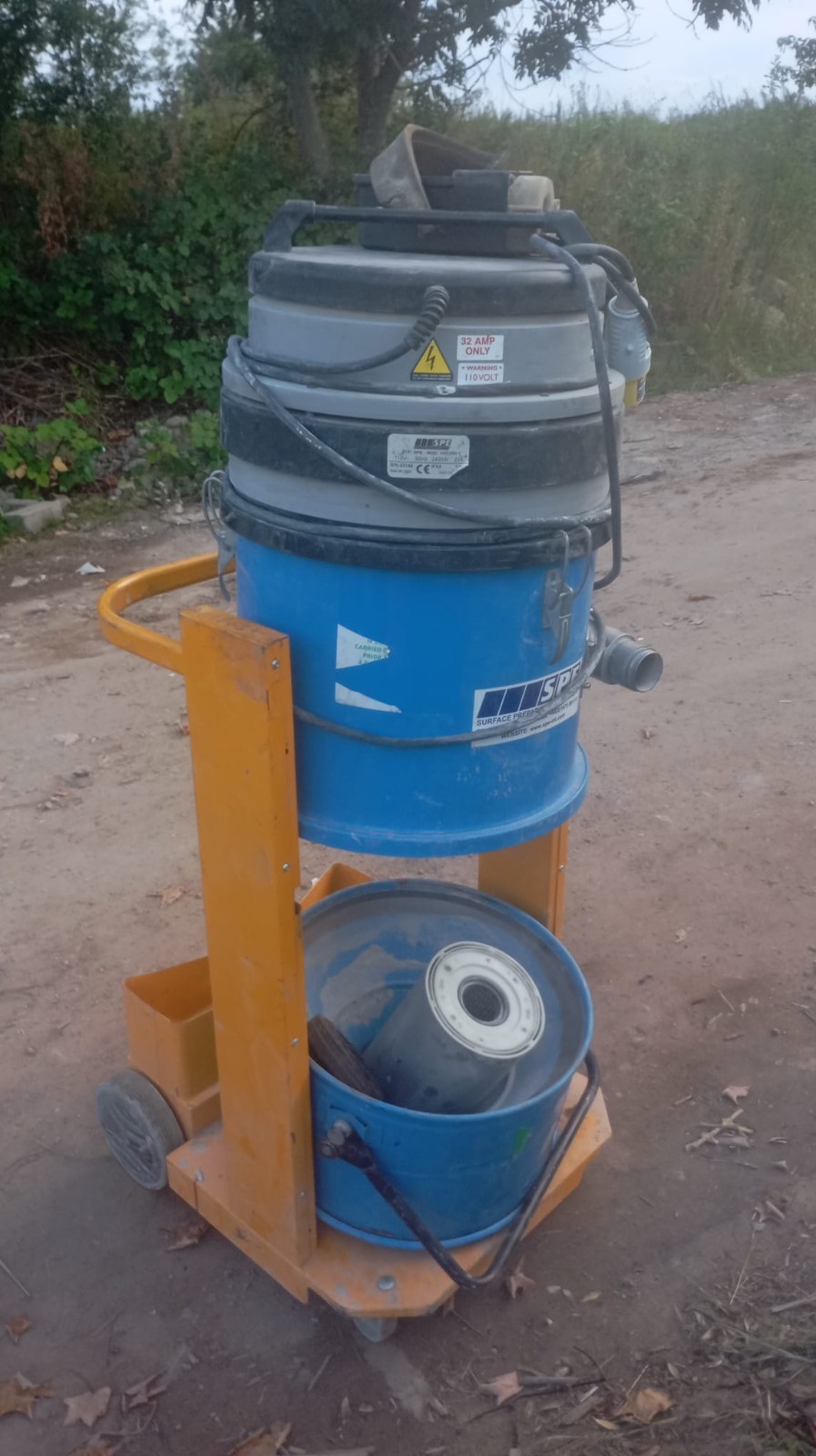 SPE VAC380 H Class Industrial Dust Extractor Vacuum 110V Concrete Grinder 3 Moto