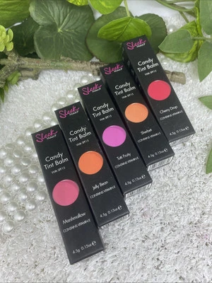SLEEK MAKEUP Sleek Candy Tint Balm Lippenpflege mit Geschmack und Farbe 5er Set 5 x 4,5g neu