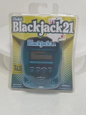 Radica Pocket Blackjack 21 Handheld Electronic Game New & Sealed Blue 75006
