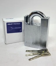 3 - KEYS  Abloy 362 PL362T * PROTEC2 * High Security Padlock Lock Motorcycle