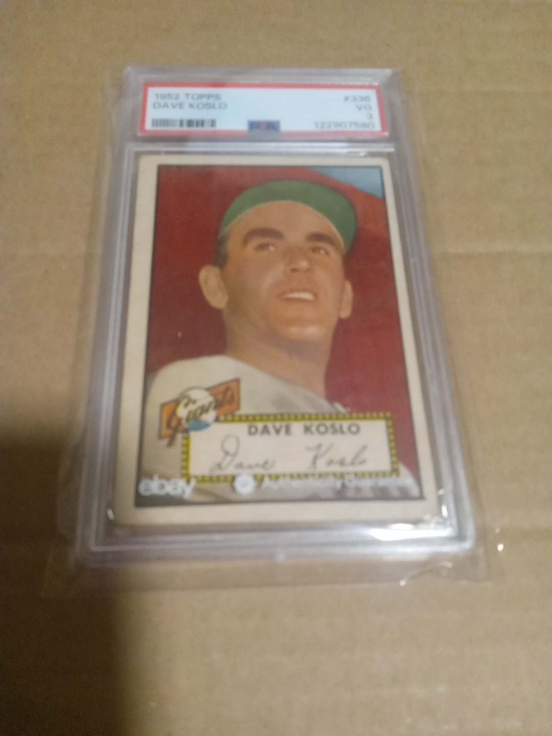 1952 Topps - High # Dave Koslo #336 PSA 3 