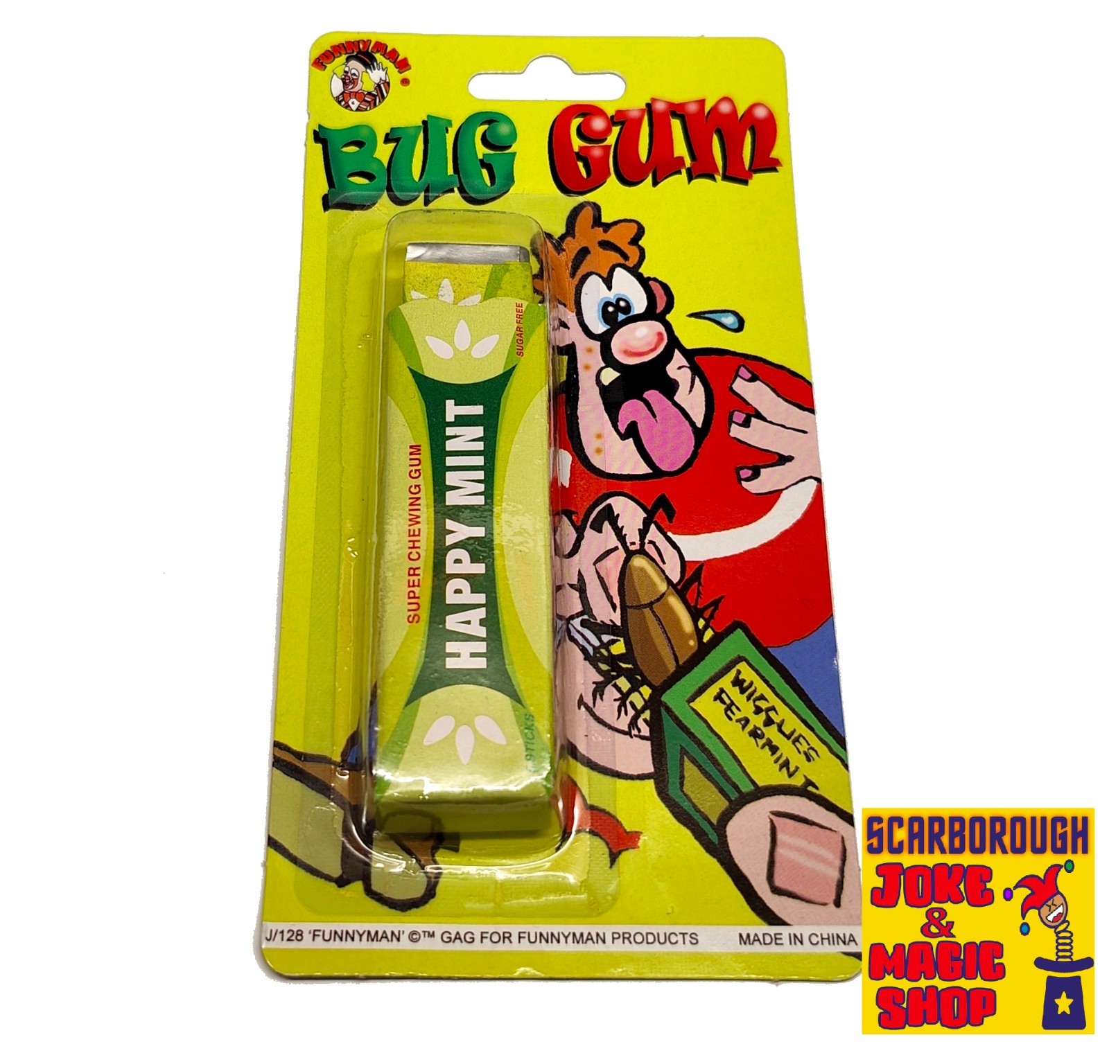 Snappy Bug Gum Joke ~ Jump Scare Surprise ~ Snaps on Finger! ~ Funny Gag x1