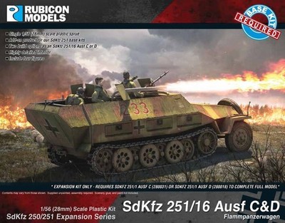 Rubicon Models Sd.Kfz. 251/16 Ausf C/D Expansion Set for Sd.Kfz. 250/251 1/56 28