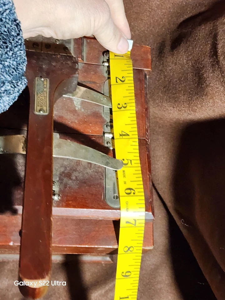 Caja de madera para desarrolladores Ansco años 20 hecha en Nueva York Foto 3 de 4