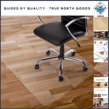Transparent 48" x 32" Floor Protector - Eco-Friendly Chair Mat for Hard Surfaces