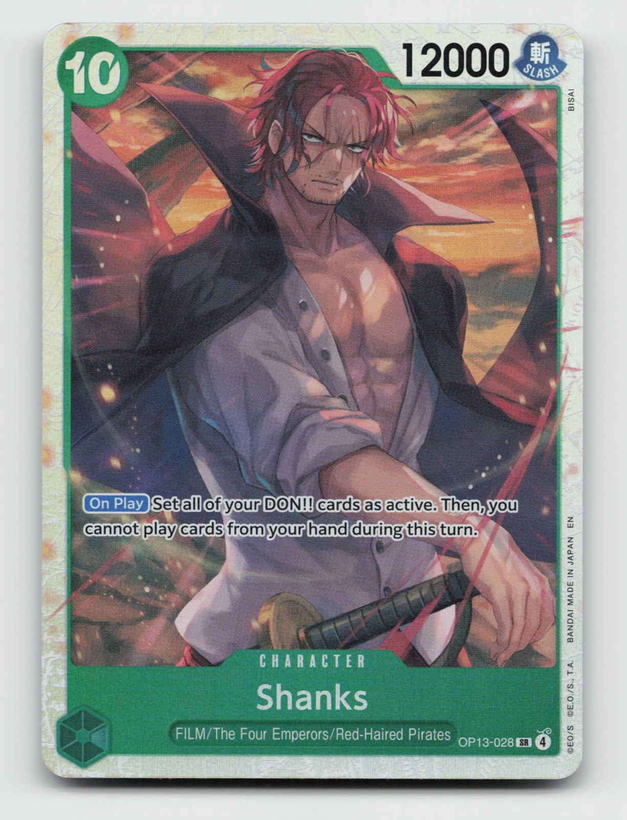 Shanks (028) SR Carrying On His Will OP13-028 NMFoil