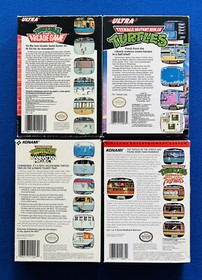 TMNT Tournament Fighters NES CIB + Teenage Mutant Ninja Turtles 1 2 3 NINTENDO !