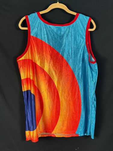Baskeball Jersey Tank Tune Squad Space Jam A New Legacy Blue Orange Men's large - Picture 3 of 6