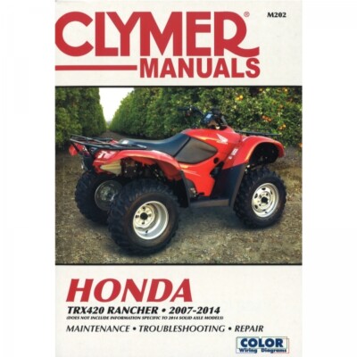 Honda TRX420 Rancher (2007-2014) Quad Reparaturhandbuch Clymer