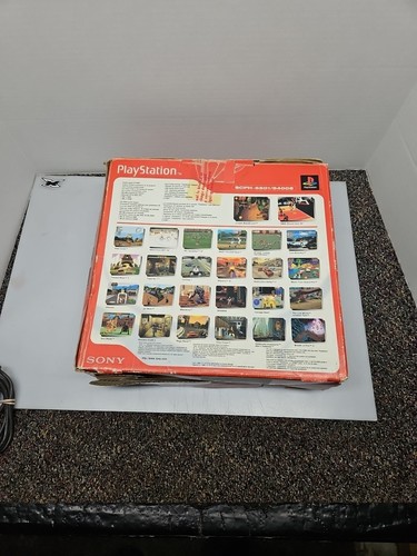 PS1 Sony PlayStation One Console With Box 2 Controllers, Tested - Picture 15 of 19