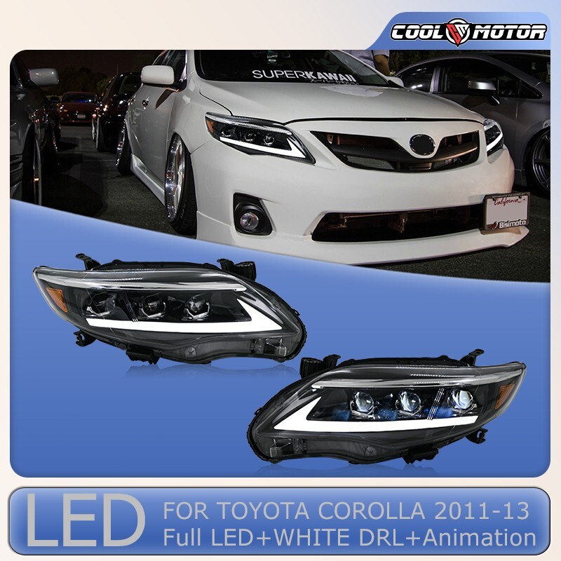 MOSTPLUS Projector Headlamp Headlights Compatible For TOYOTA COROLLA 2011-2013 Not Fit Corolla LE : Buy Online At Best Price In KSA - Souq Is Now - Foto 9