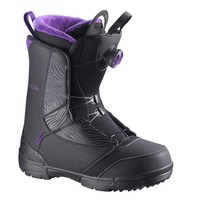 2016 Salomon Pearl Boa Black/grape Size 10 Women's Snowboard Boots 2016 Salomon Pearl Boa Black/grape Size 10 Women's Snowboard Boots