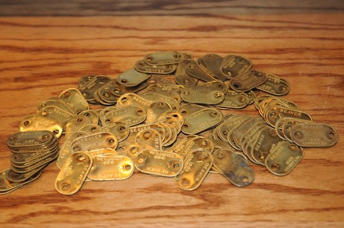 100 Vintage Steam Punk Brass Dog-License Tags Industrial Steampunk Art Welding… - Picture 15 of 17