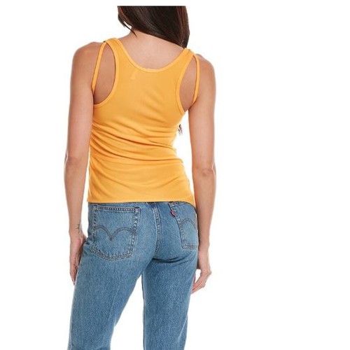 Helmut Lang Women's Asymmetric Tank TOP Apricot NWT 265 Sz XS - Picture 3 of 12
