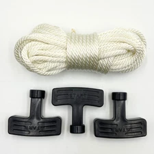 Starter Rope Pull Cord 4.5mm x 10m (30Feet) w Handle for Honda Briggs Kohler