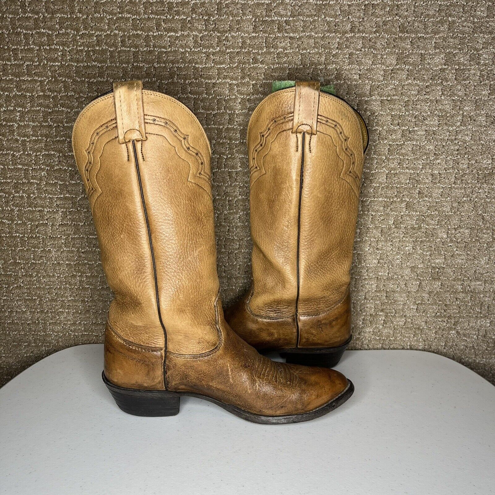 NOCONA Boots Men's Brown Leather Vintage Cowboy W… - image 5