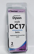 Everclean Replacement Vacuum Belts Design to Fit Dyson Style DC17, 2 Pack