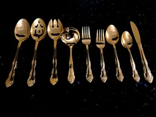 Rogers Stainless DREAM ROSE/ROSE BUD Gold Plated Flatware PICK YOUR CHOICE