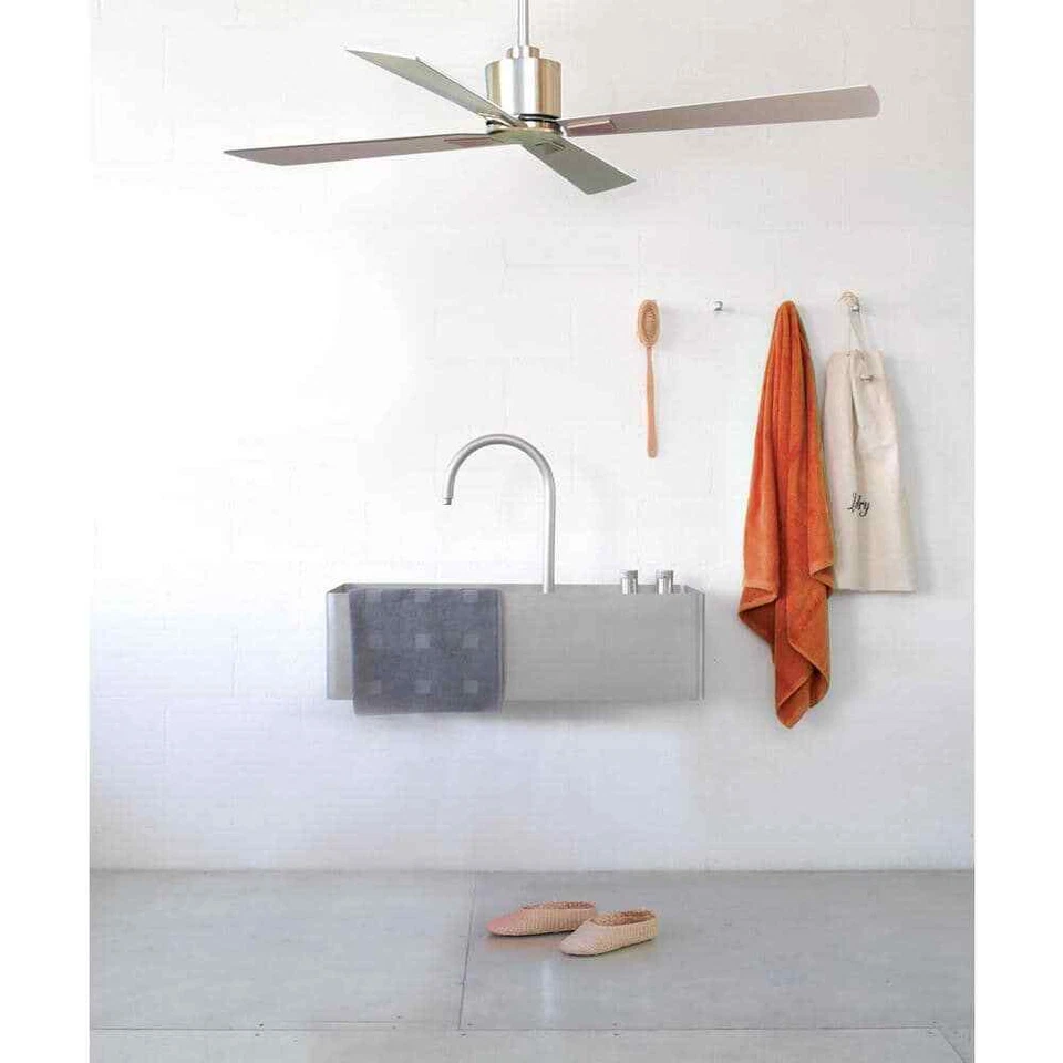 Lucci Air Ceiling Fan 52" 191-RPM 4-Plywood Blades 6-Speed Brushed Chrome/Silver - Image 3 of 4