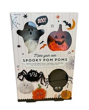 Professor Puzzle Make Your Own Halloween Spooky Pom Poms Create 6 New In Box