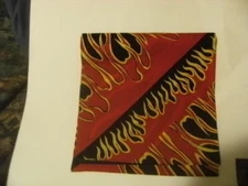 BANDANA'S SUPER FLAME STYLE- 100% Polyester- LG. SIZE 22in. x 22in. UNISEX - NWT