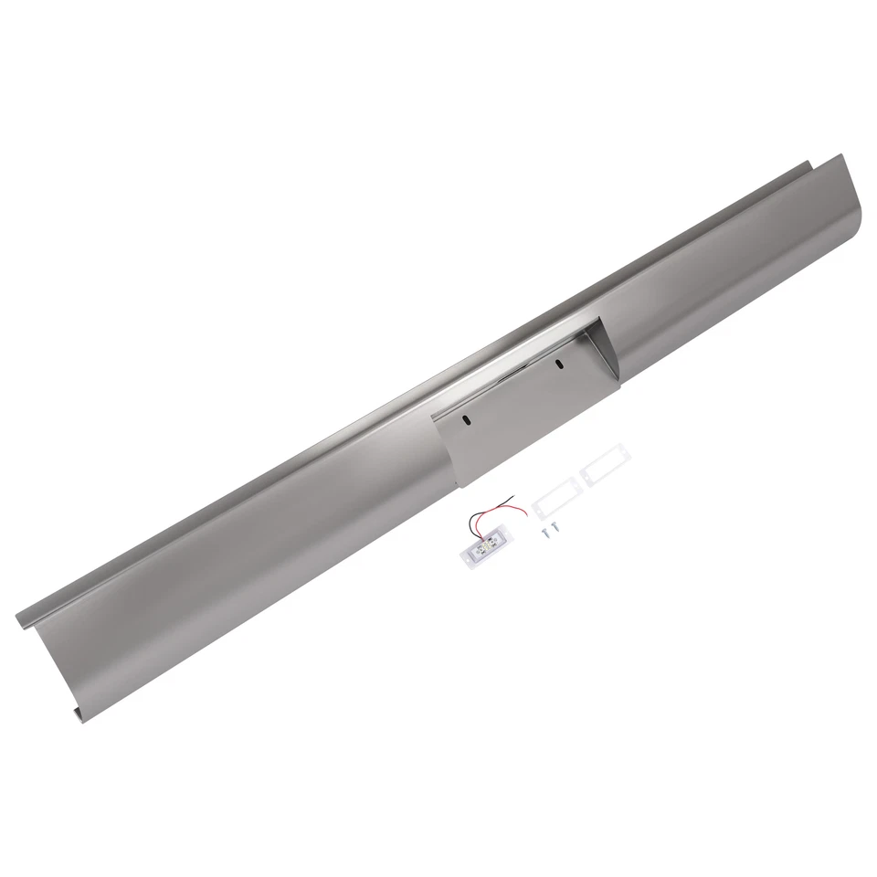 For Dodge Dakota fleetside 1987-1996 Rear Steel Roll Pan w/ License Plate light Foto 3 de 4