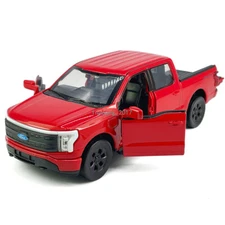 1:36 Ford F-150 Lightning Model Car Diecast Toy Vehicle Doors Open Pull Back Red