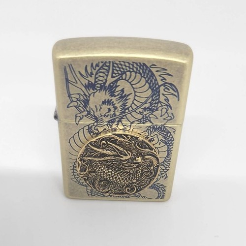 NEW Zippo Windproof Lighter Draron Coin Br Emblem Korea Design Gift New In Box - Picture 3 of 10