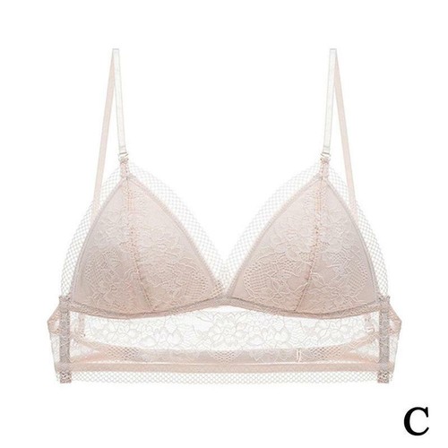 Lace Deep U Low Back Bralette Thin Cup Brassiere Sexy Backless Bra Women New - Picture 2 of 13