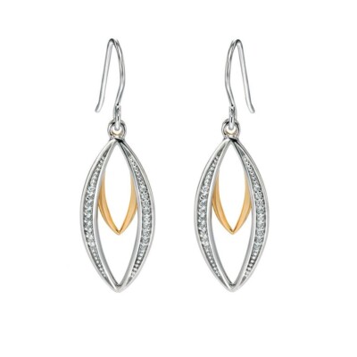 Fiorelli Silber Ohrhänger E4678C, bicolor mit CZ E4678C