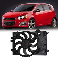 1PC Engine Cooling Fan Assembly For Chevy 2012 2013 2014 2015 Sonic 1.8L Plastic