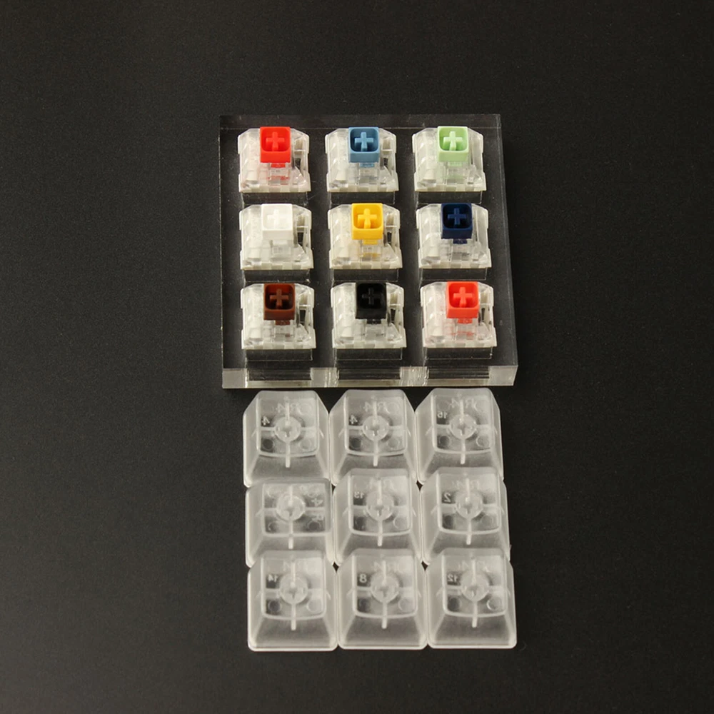 Mechanical Keyboard 9x Sampler Tester for Cherry MX Gateron Kailh Box Switches Upgrade