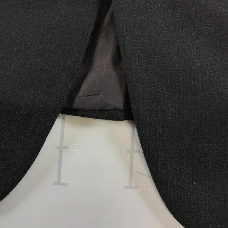 Brooks Brothers 运动外套男式 46 长黑色三扣羊绒羊毛 — 第 2/4 张图片