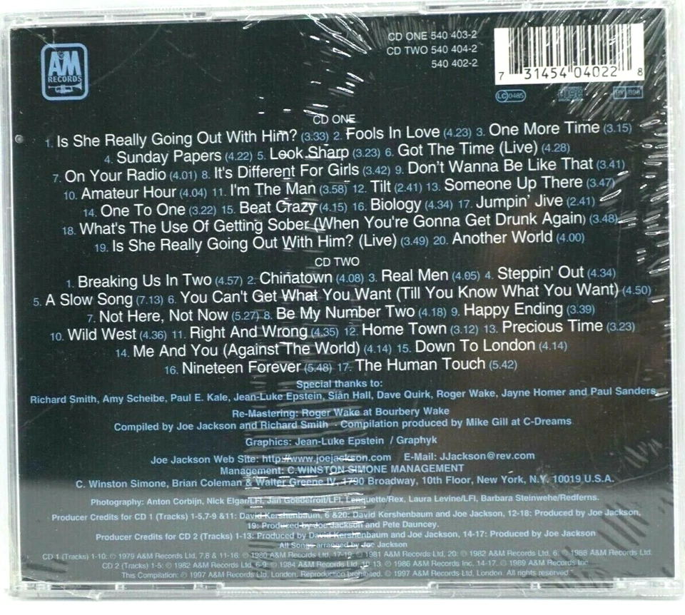 Joe Jackson : This Is It (The A&M Years 1979-1989) 2CD Album- Steppin' Out - HTF - Image 2 of 3