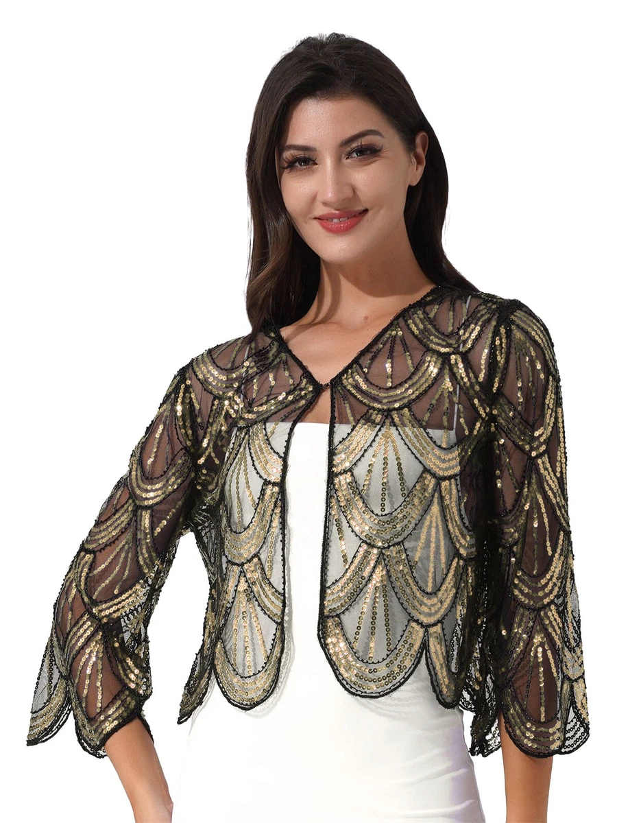 gold bolero shrug products for sale | eBay UK
